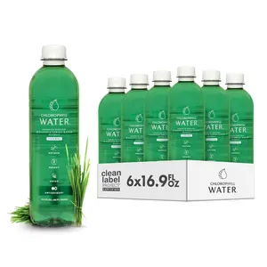 Chlorophyll Water® (Case of 6): Chlorophyll and Ultra-Purified Water with Essential Plant-Based Vitamins A, B12, C and D3