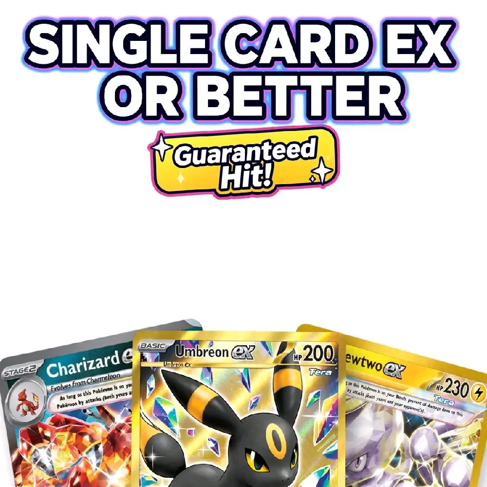 Single Raw Pokemon Trading Card - EX or Higher Rarity Collectible Card