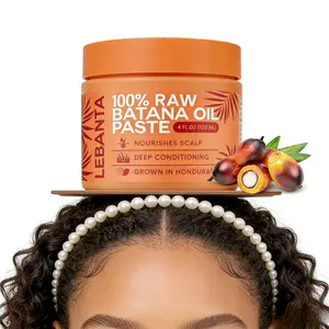 Lebanta 100% Raw Batana Oil 4 fl oz Paste from Honduras Deep Conditioning Hair Mask for Growth Strength & Split End Repair Natural Ingredients