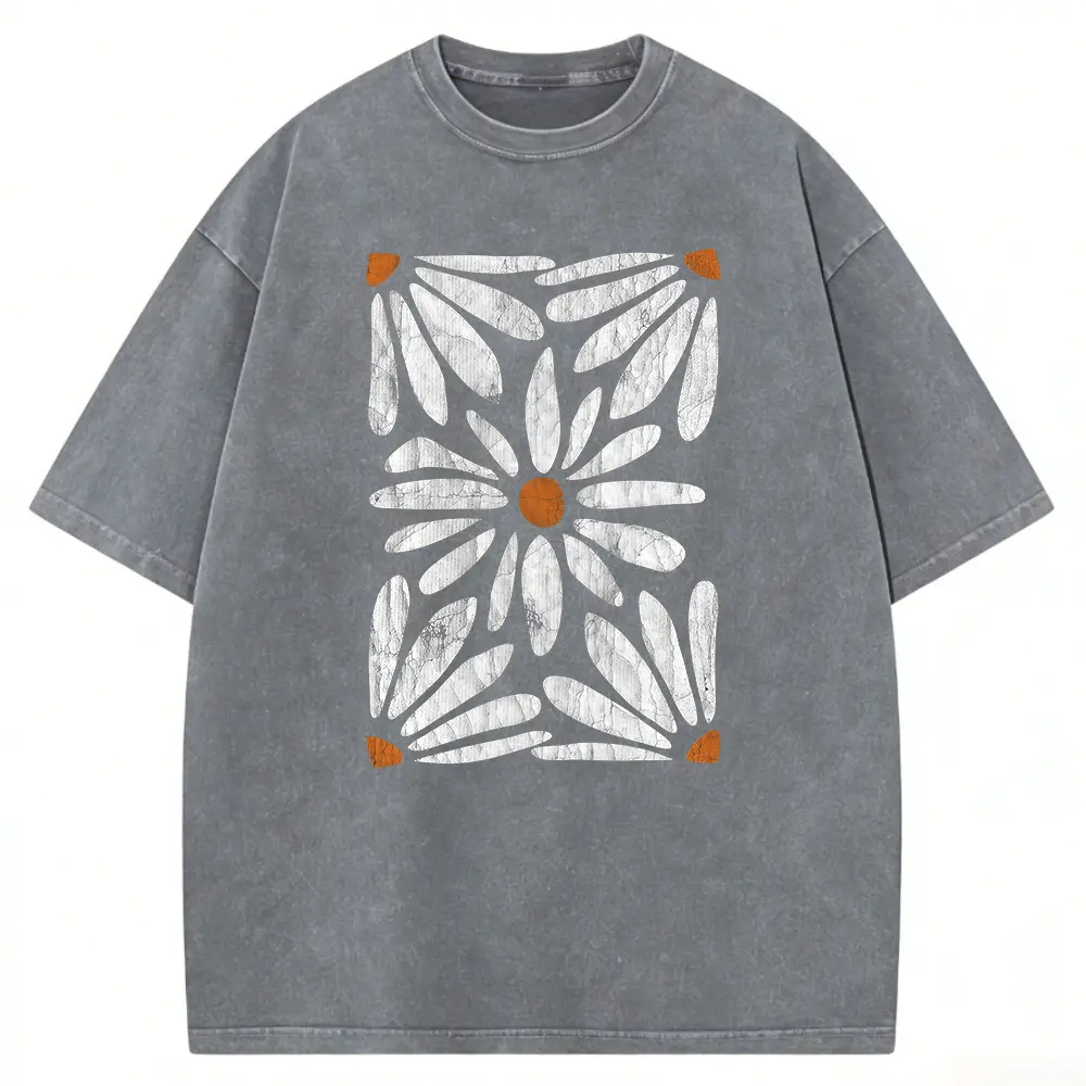 Washed T-shirt-Grey