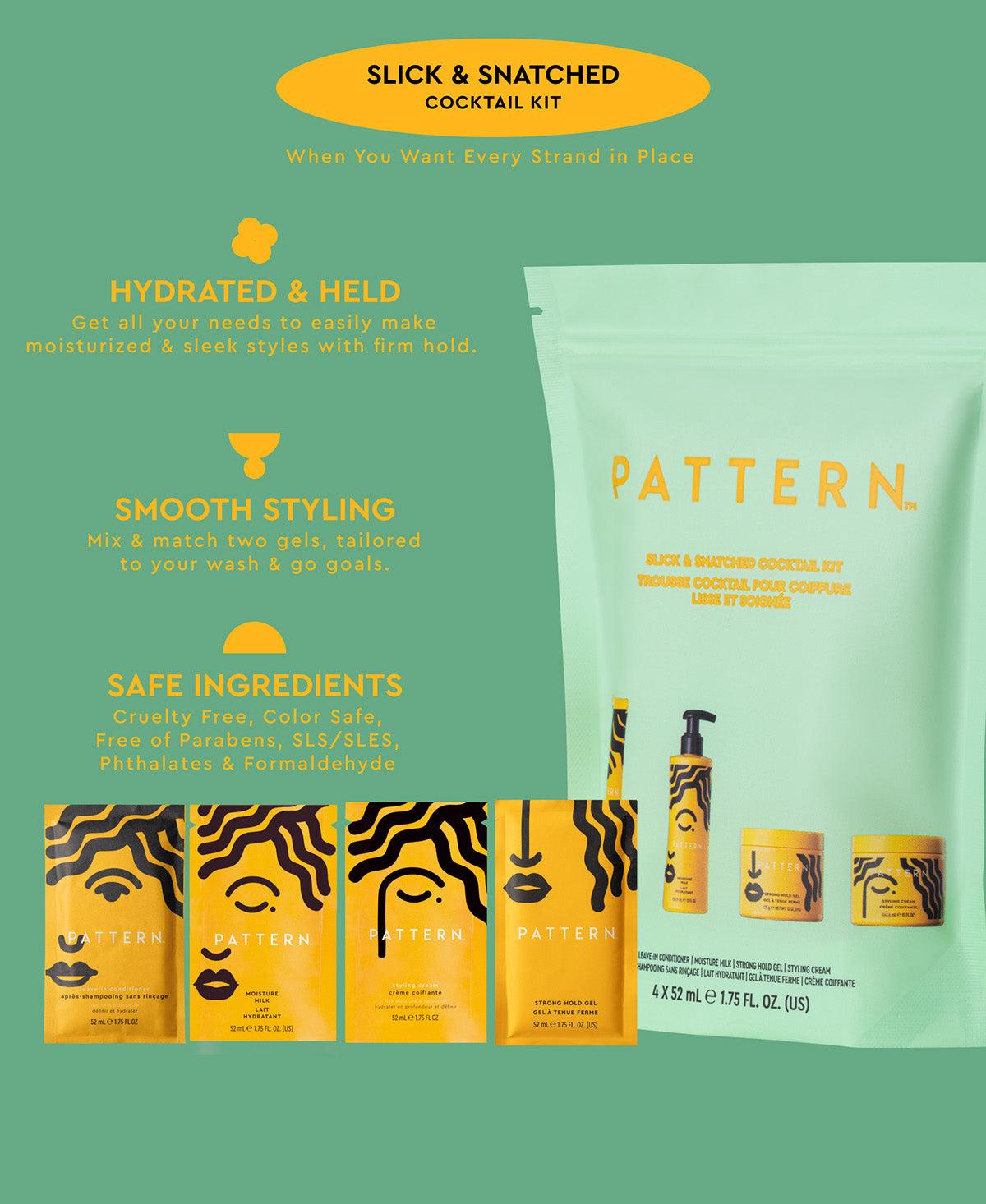 PATTERN Beauty Slick & Snatched Cocktail | 4-Piece Discovery Set for Slick Back & Sleek Styles
