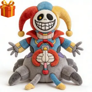 Poppy Playtime Chapter 5 Plush, Prototype 1006 Doodle Bones Spider Jester Stuffed Toy, Horror Game Collectible Gift for Fans, Kids Birthday Christmas Present