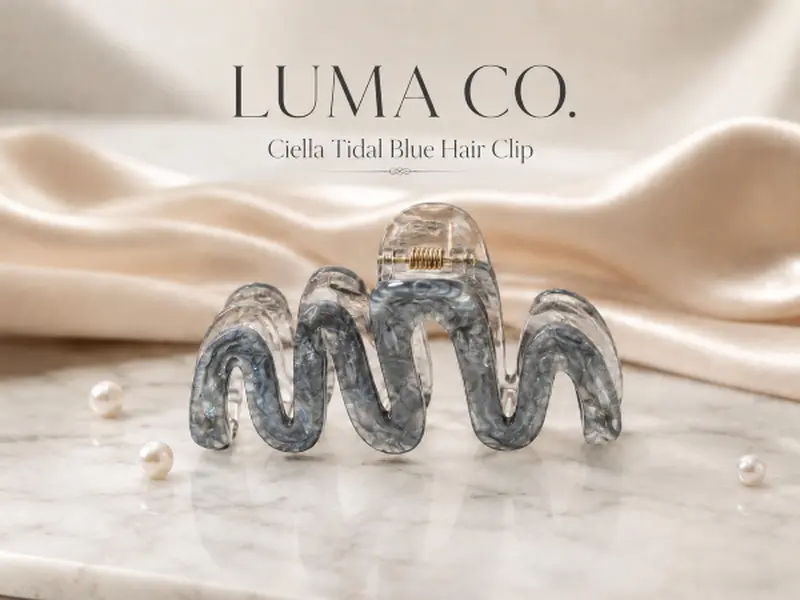 Ciella Tidal Blue Hair Clip, Everyday Hair Accessory