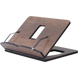 Book Stand, Book Holder, Reading Stand, Cookbook Holder, Recipe Book Stand, en Book Stands for Reading, Cookbook Stand for Kitchen, Book Holder for Reading in Bed (Walnut)