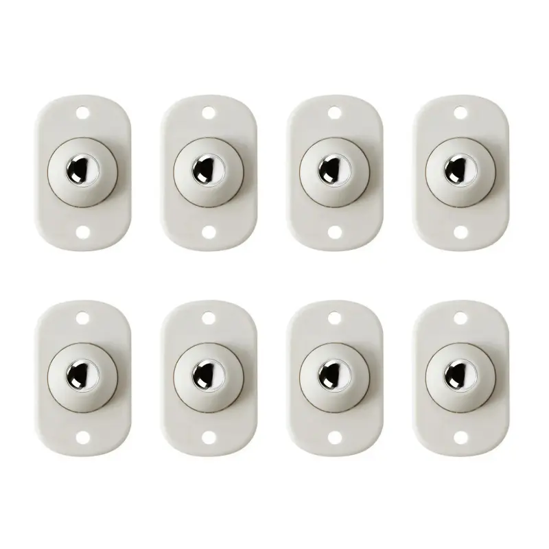 8Pcs Self Adhesive Mini Swivel Casters, 360 Rotation Universal Wheels, Furniture Moving Wheel, No Scratch for Storage Boxes, Bins, Trash Cans & Small Furniture