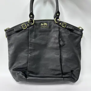 Pre-owned No brand france Clutches & Wristlets COACH Black leather handbag （SZ 67934）