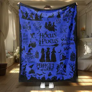 Warm Nap Blanket, 1 Count Soft Throw Blanket, Air-conditioned Room Blanket, Blanket for Home Office Travel Camping, Christmas Gifts, Christmas Decorations, Halloween