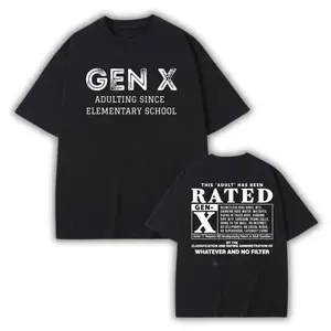 Gen X This Adult Has Been Rated Shirt, Generation X Traits Graphic Tee, Gen X Vintage Inspired Shirt, Funny Sarcastic, Unisex Streetwear women