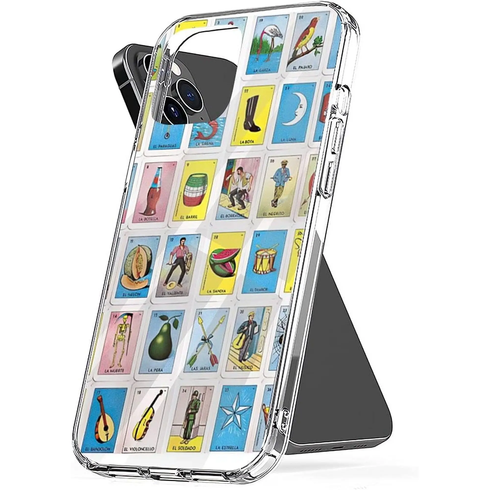 Phone Case Loteria Scratch Accessories Waterproof Transparent Compatible with iPhone SE 7 8 X XR 11 12 13 14 15 16 Plus Mini Pro Max Samsung Galaxy Note S9 S10 S20 S21 Ultra Plus Protection Protector