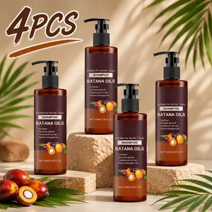4PCS Batana Oil Shampoo – Deep Cleansing, Hair Repair & Stronger, Healthier Looking Hair