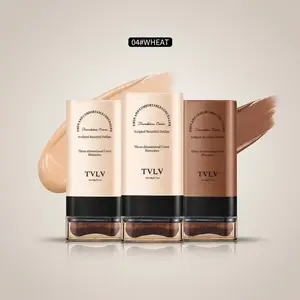 2 in 1 Contour & Foundation Stick, Long Lasting Waterproof Concealer Stick, Makeup Tool for Women & Girls, Contouring Sticks, Cosmetic, Concealer Foundation Hybrid