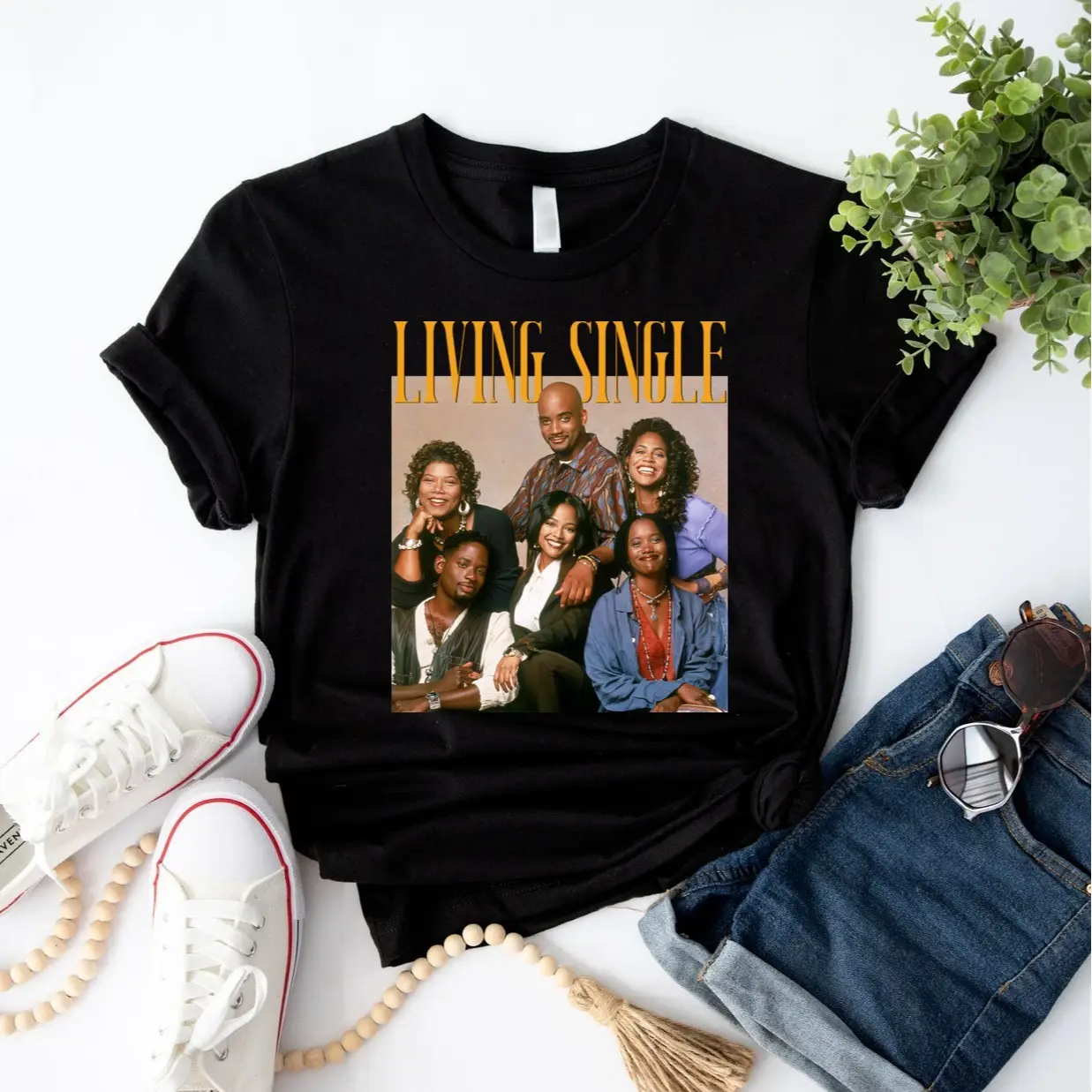 Retro Living Single Tee Shirt, Living Single Friends Shirt, 80s TV Show Shirt, 80s Nostalgia Shirt, Gift for Her
