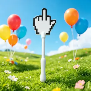 Retro Pixelated Mouse Pointer Middle Finger Hand Wand, Funny Prank Accessory for Friends, Ideal Party Favor, April Fool Gift, Trendy Desktop Ornament for All Prank Fans