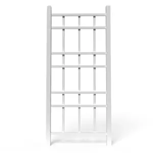 Dura-Trel Cottage 28 x 66 Inch PVC Vinyl Outdoor Garden Patio Trellis, White Dura-Trel Cottage 28 x 66 Inch PVC Vinyl Outdoor Garden Patio Trellis, White