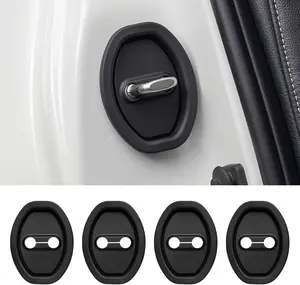 4PCS Upgraded Car Door Latch Guard Cover,Silicone Car Door Lock Cover for Car Door Protector and Noise Reduction, Universal Automotive Exterior Accessories (4pcs)