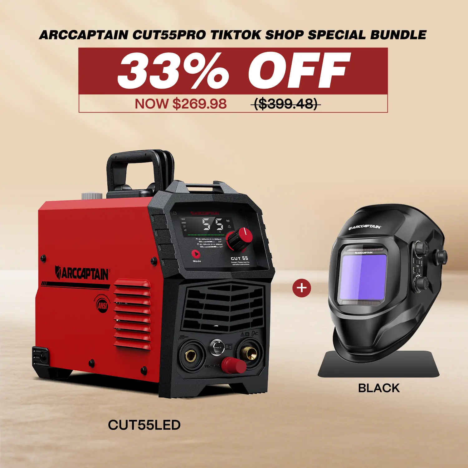 CUT55LED With Large-Screen Helmet