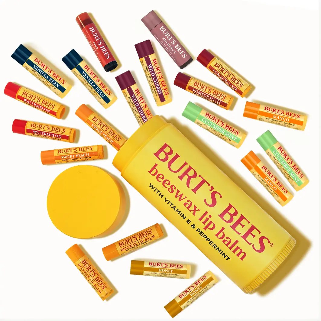 Burt's Bees Summer Mini Mega Balm - includes 20 moisturizing lip balms in an oversized lip balm container