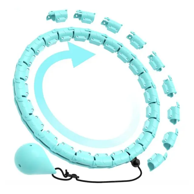 Weighted Hula Circle for Adults, Infinity Fitness Hoop Plus Size 26-47 Inch Include 24 Detachable Links for Women