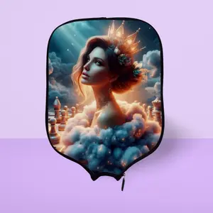 God Save The Queen - Pickleball Paddle Cover with Side Mesh Pocket and Hand Strap