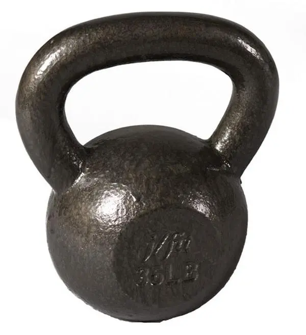 212 MAIN Cast Iron Kettlebell - 35 lbs Hand Weights, for Gym Weight Training Workouts