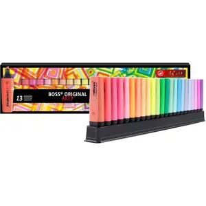 Highlighter   - ARTY - Deskset of 23 - Assorted Colors, Chisel Tip, Anti-Dry Out Technology