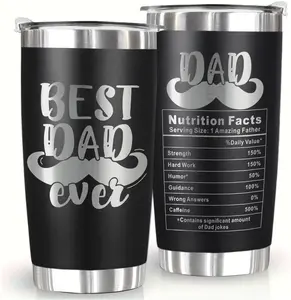 Best Dad Ever Gifts Tumbler 20oz 30oz, Fathers Day Gift for Dad, Birthday Gift, Christmas Gift for Dad, Xmas Gift for Father Husband Grandpa, Funny Stainless Steel Travel Coffee Mug for Men