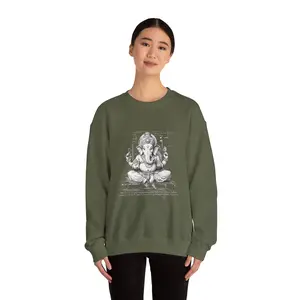 Meditation Elephant Sweatshirt, Comfortable Unisex Crewneck, Mindful Clothing, Spirit Animal Jumper, Cozy Manifestation Top, Yoga Spiritwear