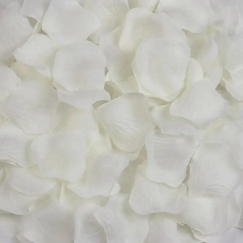 3150pcs  simulated white rose petals, Decorative Faux Flower, Decorative Fake Flowers, perfect for weddings, romantic nights, engagement parties, floral decorations, events, and parties — bulk purchase available.