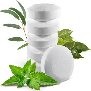 6 Organic Shower Steamers Vapor Tablets Extra Strong with Menthol Crystals, Camphor and Eucalyptus Essential Oils - Congestion and Sinus Relief for Your Own Home Spa Therapy - 2 oz/Each
