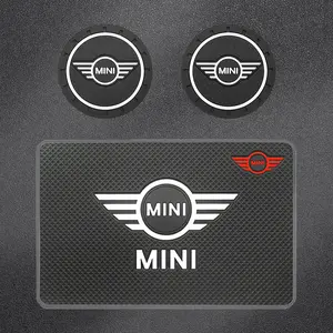 Universal Car Decor Accessories Non-Slip Cup Holder Coasters, Anti-Slip Mats for Mini Cooper One S JCW Countryman Clubman R55 R56 R53 F56 F55 R60 R57 R58 R59 R60
