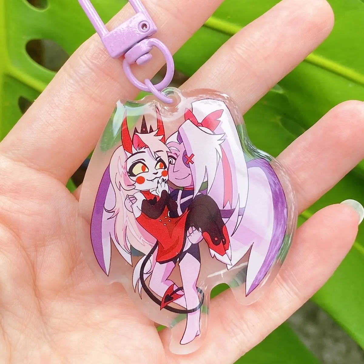 Hazbin hotel Chaggie acrylic charm charlie vaggie