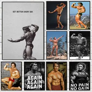 Arnold Schwarzenegger Bodybuilding Fitness Classic Vintage Posters HD Quality Wall Art Retro Posters For Home Room Wall Decor