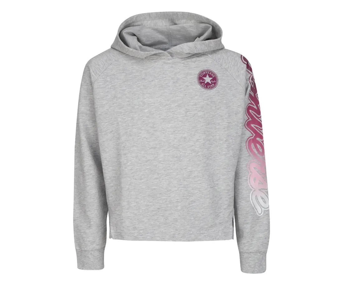 Converse Pullover Logo-Graphic Girls Active Hoodies