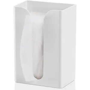 Magnetic Dryer Sheet Holder for Laundry Room, Dryer Sheet Container,Dryer Sheet Dispenser,Plastic Wall Dryer Sheet Box for Laundry Organization and Storage,Fabric Sheet Holder,White