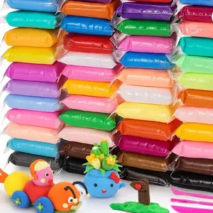 48 Colors Air DryClay (48 Colors + add 2 More Whites) - Modeling Clay for , Model Magic Clay Kit with Sculpting Tools, Soft & Non-Sticky, Art Crafts for Boys Girls