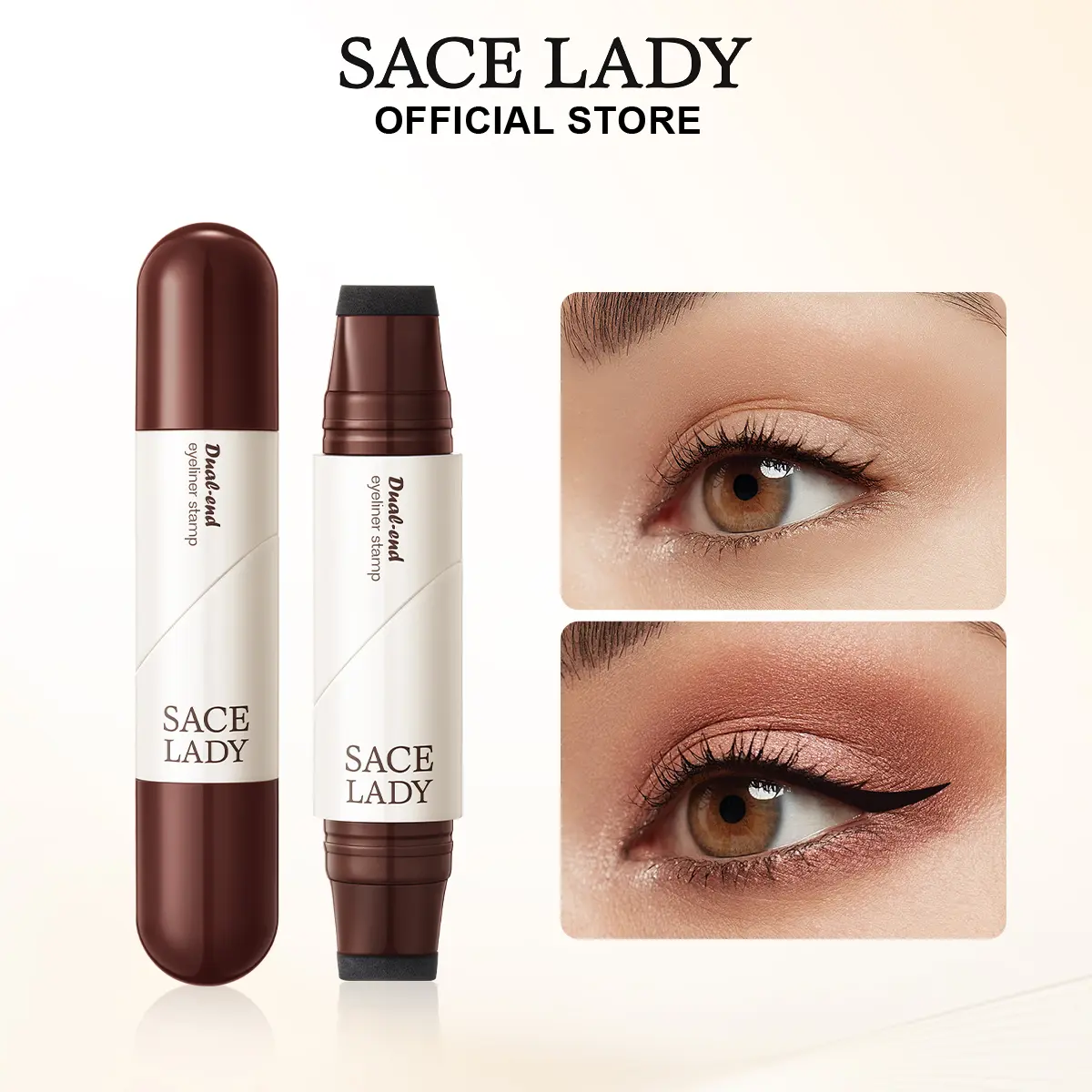 SACE LADY Winged Eyeliner Stamp Pen,Dual-Head Stamps for Perfect Symmetry, Waterproof,Smudgeproof, Long-Lasting, Quick Dry, Gentle for Sensitive Eyes, Precision Liner,Beginner Friendly Everyday Makeup Tool for Women, Women's cosmetics, Makeup tools.