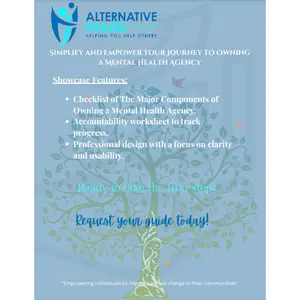 Checklist of The Major Components of Owning a Mental Health Agency