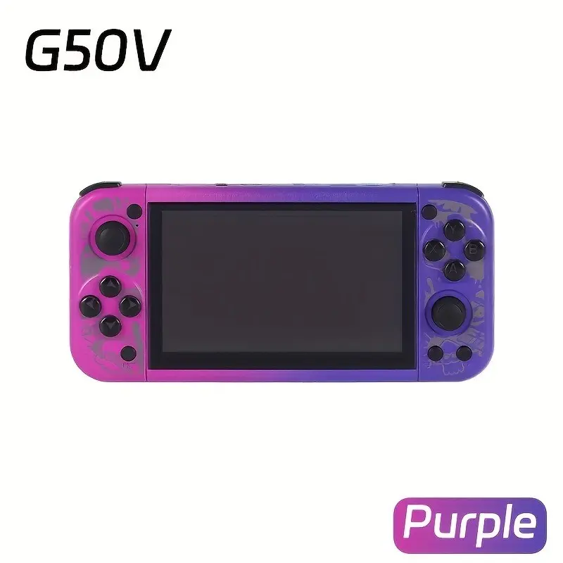G50v Handheld Game Console, 5 Inch Screen, 2500mah Portable Gaming Device, Perfect Holiday Gift, Mobile Game Equipment