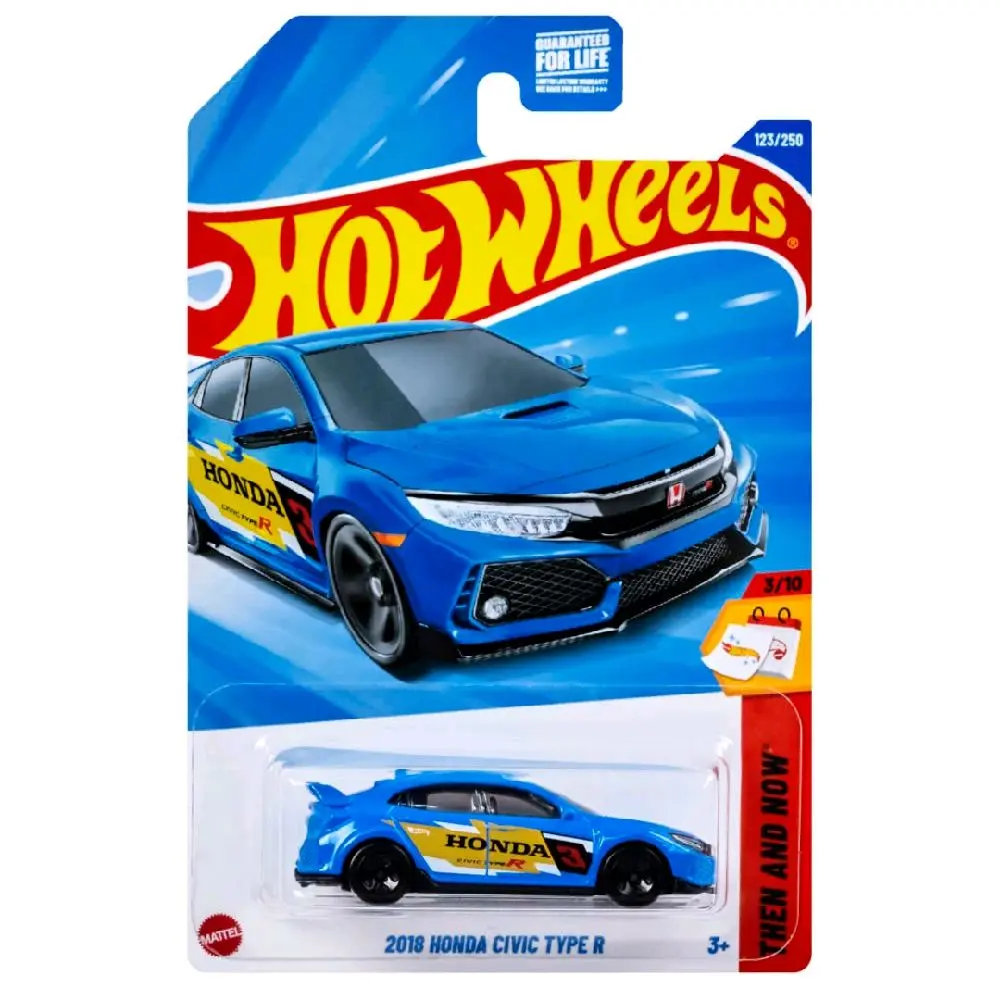 2025 Hot Wheels Diecast Collectible 2018 Honda Civic Type R - Blue, Ideal for Car Collectors
