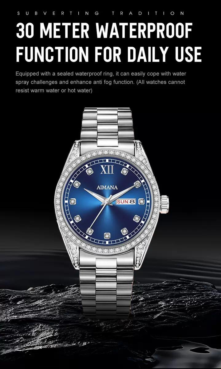 Men’s Business Fashion Quartz Watch, featuring a round full-diamond dial, available in three colors.luminous display, water resistance, and date function. A trendy, versatile, and exquisite timepiece — the perfect gift for birthdays or parties. Men’s Business Fashion Quartz Watch, featuring a round full-diamond dial, available in three colors.luminous display, water resistance, and date function. A trendy, versatile, and exquisite timepiece — the perfect gift for birthdays or parties.