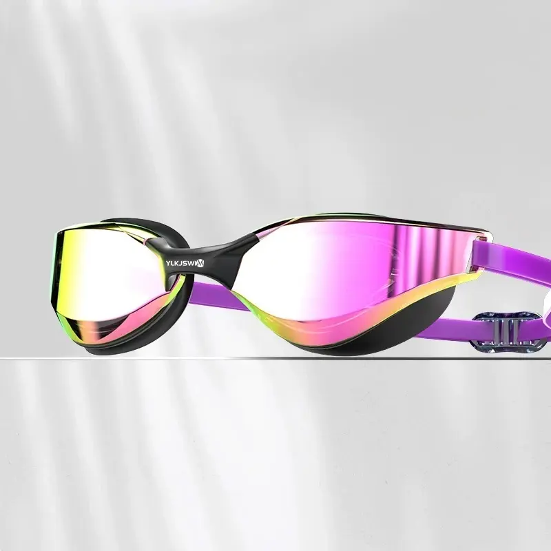 Racing swimming goggles, high-definition anti-fog and waterproof, women's electroplated swimming goggles, men's special diving goggles