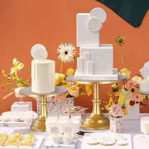 3pcs dessert display stand set-used for afternoon tea, snacks and dessert display stands | flower arrangement | metal decoration, cake display stand, cupcake stand and cake stand.
