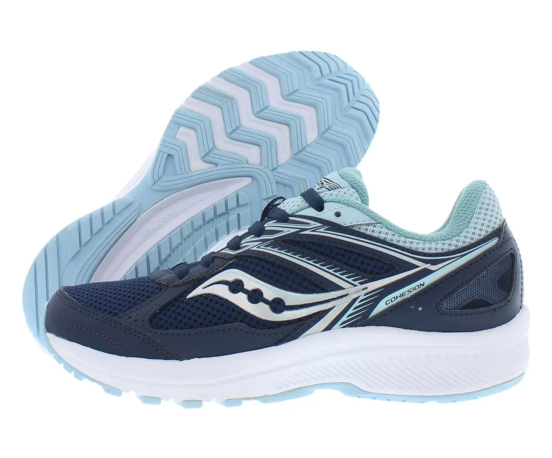 Saucony Cohesion 14 Women's Running Shoes, Lightweight Mesh Athletic Sneaker with Cushioned Support for Walking and Sports, Walking Shoes, Sports Shoes