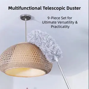 All-Purpose Dust Remover Duster Household Cleaning Set — Spider Web Removal, Air Conditioner Cleaning, Stair Cleaning, Window Blind Cleaning, Bed Under Cleaning Tool washable feature