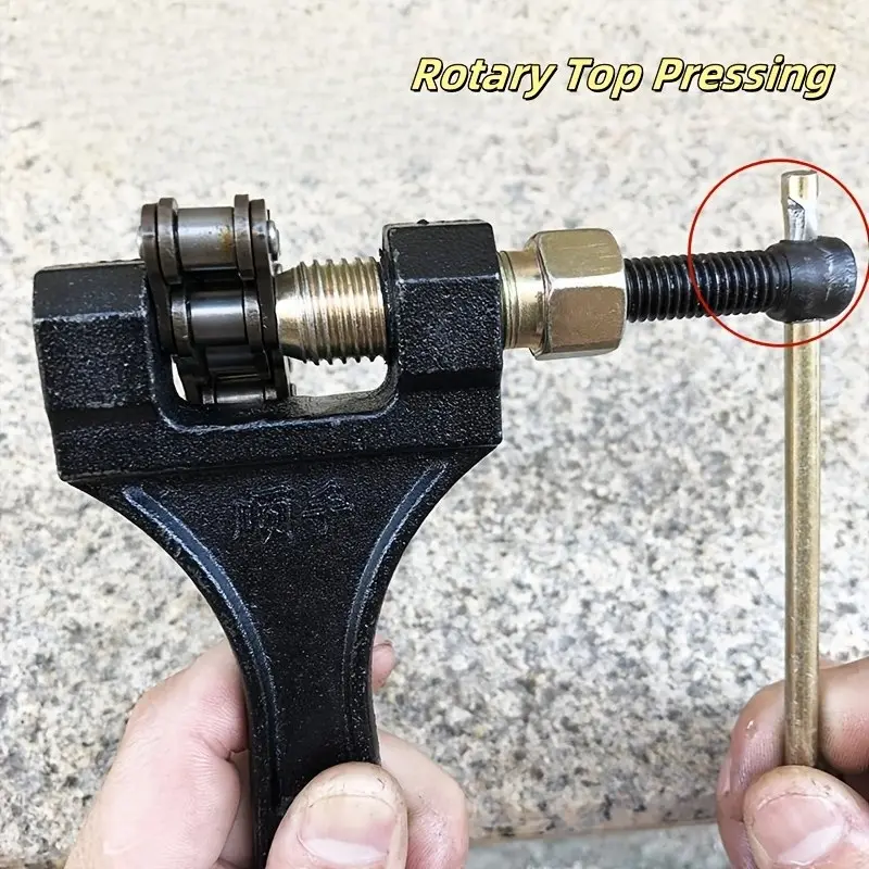 Bicycle/motorcycle Chain Cutter, Universal Bike Repair Tool, High Hardness Alloy Steel Pin, Thick Metal Body, Fits Motorcycles, E-Bikes, Bicycles