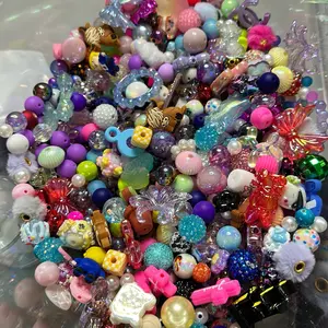 Miscellaneous Beads 1 Scoop 2.9 oz Bag - Assorted Colors and Designs in Various Shapes and Styles