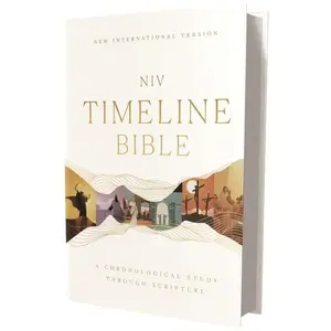 NIV, Timeline Bible, Hardcover, Red Letter, Comfort Print: A Chronological Study through Scripture by John R. Kohlenberger III [Hardback Book]