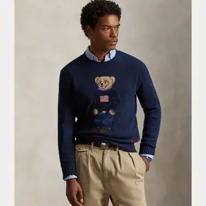 Polo Ralph Lauren - Polo Bear Cotton-Linen Sweater Polo Ralph Lauren - Polo Bear Cotton-Linen Sweater