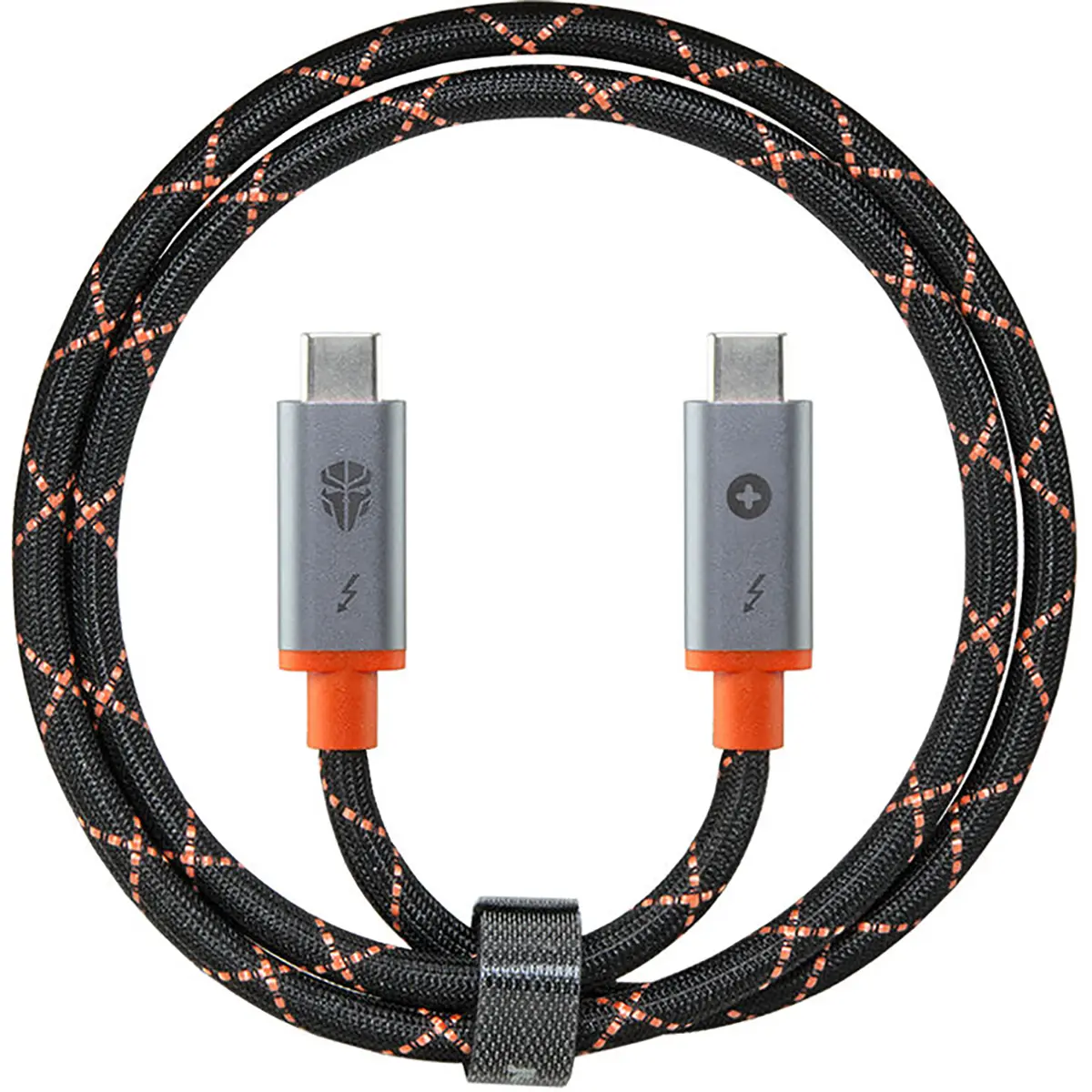 Jupio Braided Thunderbolt 4 USB-C Male to Male Cable - 29.5 in, 240W Power Delivery, High-Speed Data Transfer, Resistance, Black for Computers & USB-C Devices