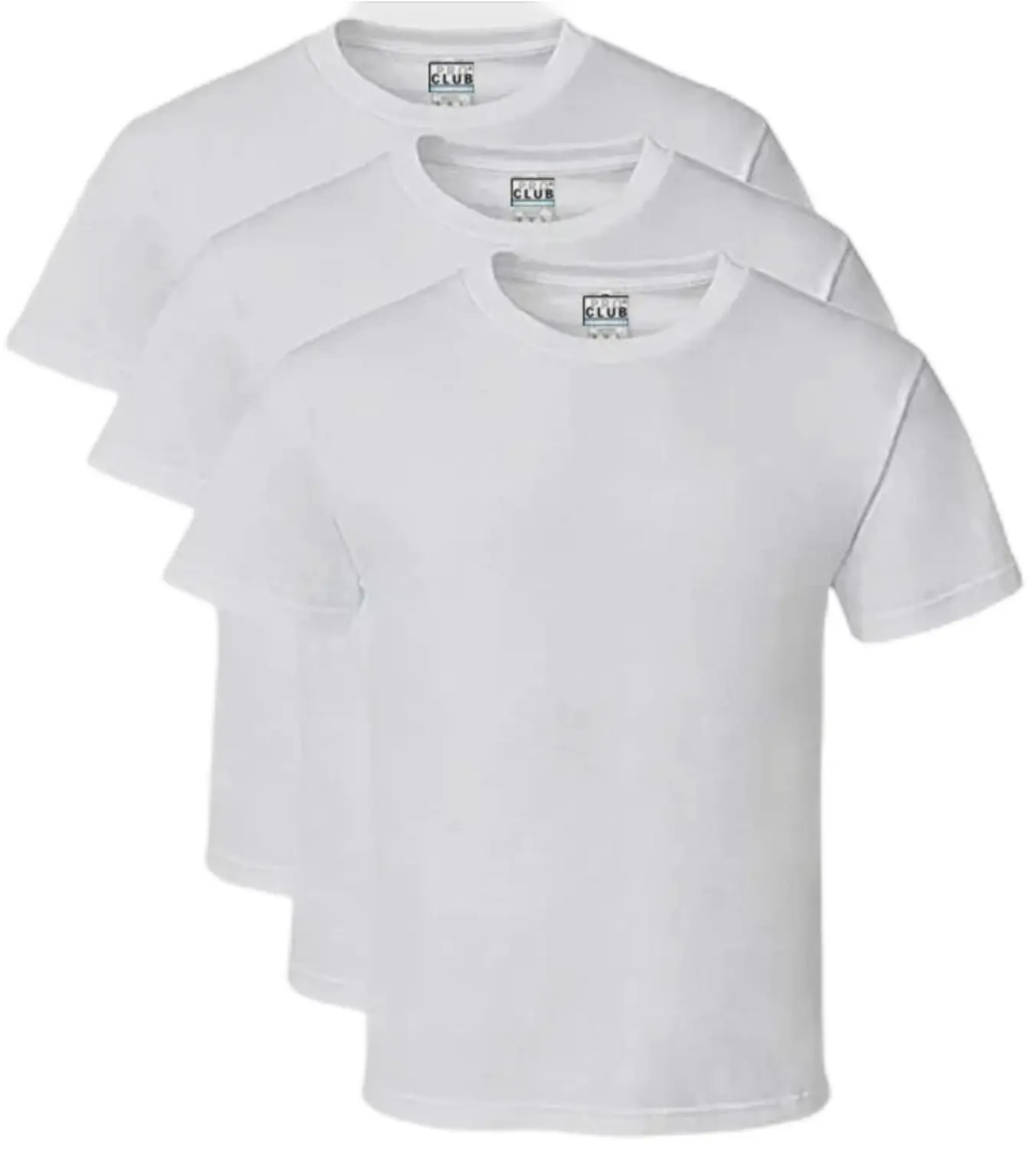 3 Tees Pro Club Men's Comfort Cotton Short Sleeve Tee Shirt